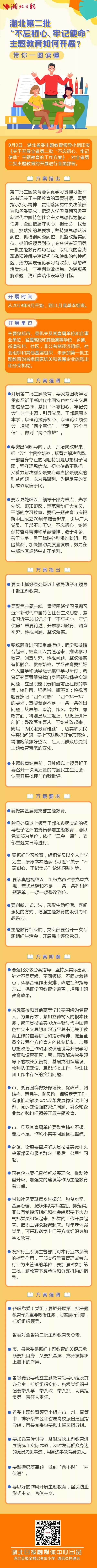 帶你一圖讀懂湖北第二批“不忘初心、牢記使命”主題教育如何開(kāi)展